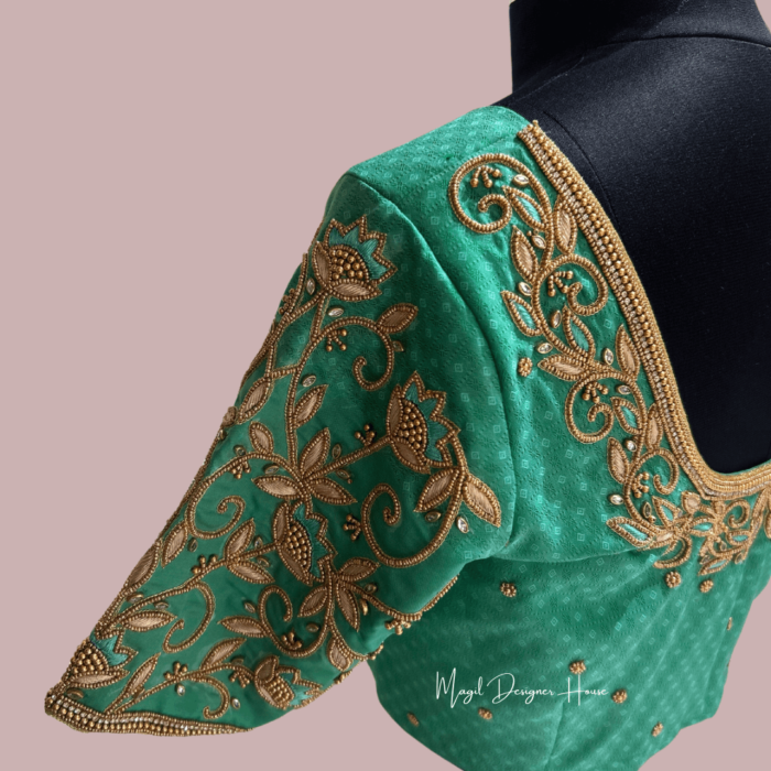 MDHWeddingBlouse MDHAARIWORKBLOUSE MDHWeddingDesignerBlouse MagilDesignerHouse