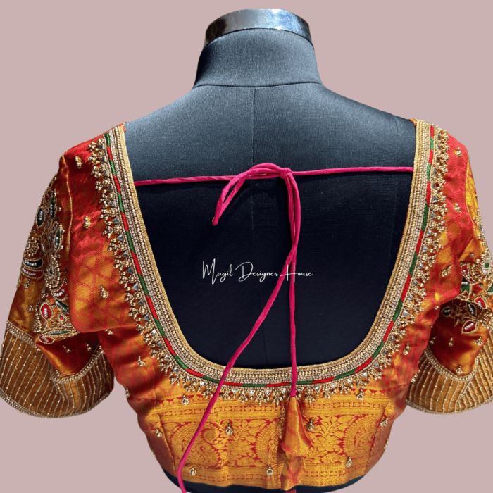 MDHWeddingBlouse MDHAARIWORKBLOUSE MDHWeddingDesignerBlouse MagilDesignerHouse