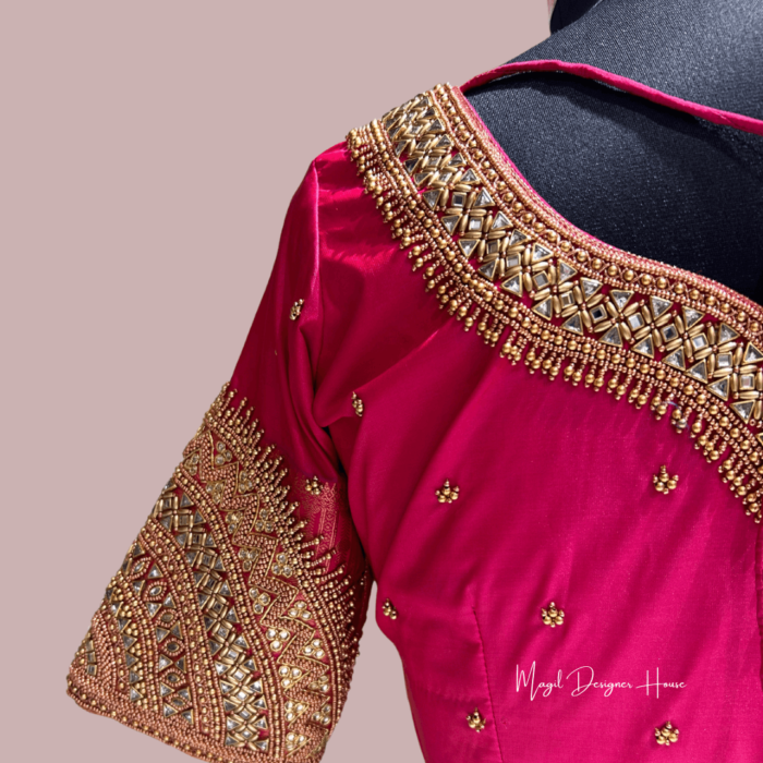 MDHWeddingBlouse MDHAARIWORKBLOUSE MDHWeddingDesignerBlouse MagilDesignerHouse